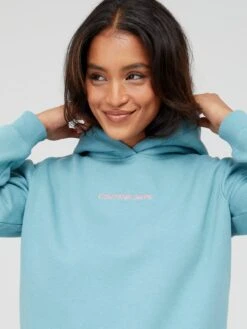 Calvin Klein Jeans Institutional Logo Hoodie - Green -RIVE IS Clothing Shop VIIMM SQ4 0000000047 GREEN MDd