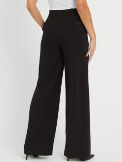 Calvin Klein Structure Twill Wide Leg Trousers - Black -RIVE IS Clothing Shop VIIMX SQ2 0000000004 BLACK MDb