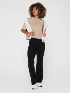 Calvin Klein Jeans Monologo Oversized T-shirt - Taupe -RIVE IS Clothing Shop VIINF SQ3 0000000143 BROWN MDo