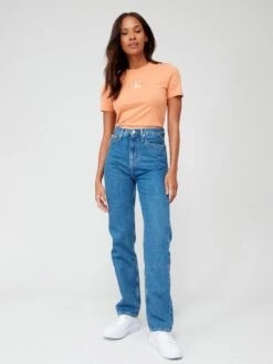 Calvin Klein Jeans High Rise Straight Leg Jean - Blue -RIVE IS Clothing Shop VIIPE SQ4 0000000020 BLUE MDd