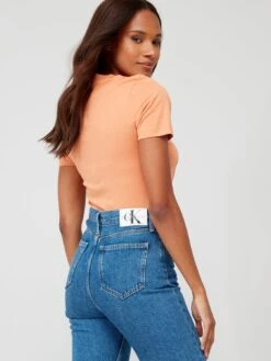 Calvin Klein Jeans High Rise Straight Leg Jean - Blue -RIVE IS Clothing Shop VIIPE SQ6 0000000020 BLUE MDd2