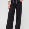 Calvin Klein Jeans Tape Wide Leg Jog Pants - Black