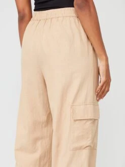 PIECES Milano High Waist Cargo Pants - Beige -RIVE IS Clothing Shop VIKIX SQ5 0000000108 BEIGE MDd1