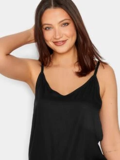 Long Tall Sally Woven Cami Top - Black -RIVE IS Clothing Shop VIKK5 SQ4 0000000004 BLACK MDd