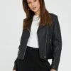 Michelle Keegan Real Leather Jacket - Black -RIVE IS Clothing Shop VIOPA SQ1 0000000004 BLACK MDf