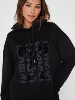 BOSS Ehanna Graphic Logo Hoodie - Black -RIVE IS Clothing Shop VIQPA SQ4 0000000004 BLACK MDd
