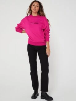 BOSS Embellished Logo Sweater - Pink -RIVE IS Clothing Shop VIQQT SQ3 0000000063 PINK MDo