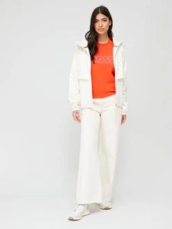 BOSS Eracer Hooded Sweat - Cream -RIVE IS Clothing Shop VIQQZ SQ3 0000000013 WHITE MDo