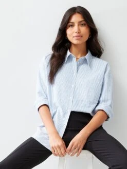 V By Very X Style Fairy Oversized Cotton Shirt - Print -RIVE IS Clothing Shop VIWRE SQ6 0000000270 PRINT MDd2