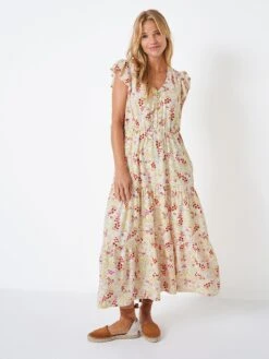 Crew Clothing Lauren Midi Dress - White