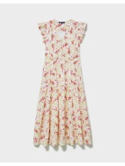 Crew Clothing Lauren Midi Dress - White -RIVE IS Clothing Shop VJ2ML SQ3 0000000013 WHITE MDo