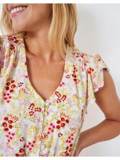 Crew Clothing Lauren Midi Dress - White -RIVE IS Clothing Shop VJ2ML SQ5 0000000013 WHITE MDd1