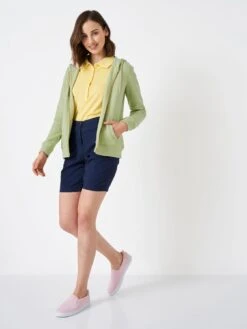 Crew Clothing Heritage Zip Through Hoodie - Green -RIVE IS Clothing Shop VJ2MN SQ3 0000000047 GREEN MDo