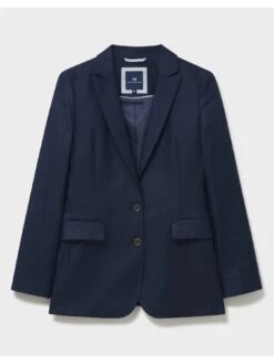 Crew Clothing Linen Blazer - Navy -RIVE IS Clothing Shop VJ2MR SQ3 0000000048 NAVY MDo