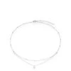 Beaverbrooks Silver Cubic Zirconia Choker Necklace -RIVE IS Clothing Shop VJ73O SQ1 0000000035 SILVER SLf