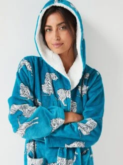 V By Very Printed Robe - Green -RIVE IS Clothing Shop VJENA SQ4 0000000047 GREEN MDd