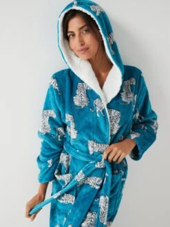 V By Very Printed Robe - Green -RIVE IS Clothing Shop VJENA SQ5 0000000047 GREEN MDd1