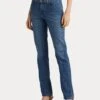 Lauren By Ralph Lauren Midrise Strt-full Length-straight - Ocean Blue Wash Denim