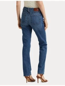 Lauren By Ralph Lauren Midrise Strt-full Length-straight - Ocean Blue Wash Denim -RIVE IS Clothing Shop VJEWS SQ2 0000000020 BLUE MDb
