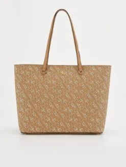 Lauren By Ralph Lauren Karly-Tote-Large - Milford Equestrian Print/Camel