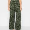 Long Tall Sally Khaki Zebra Wide Trouser 34In -RIVE IS Clothing Shop VJGHX SQ1 0000000047 GREEN MDf