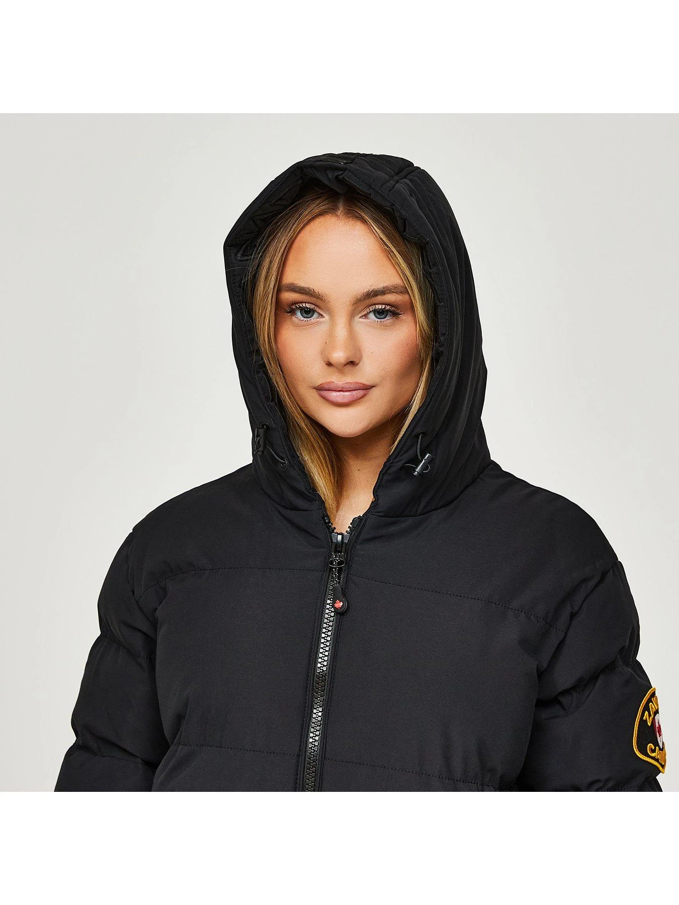 Zavetti Canada Salvino Long Line Jacket - Black 8 Zavetti Canada Salvino Long Line Jacket - Black - Image 6