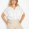 Yours Short Sleeve Utility Blouse White -RIVE IS Clothing Shop VJGXZ SQ1 0000000013 WHITE MDf