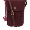 Concka Buzz Plum Leather Cross Body Phone Bag -RIVE IS Clothing Shop VJUZO SQ1 0000000017 RED SLf