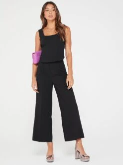 V By Very Relaxed Ankle Grazer Trouser - Black -RIVE IS Clothing Shop VJXPA SQ3 0000000004 BLACK MDo