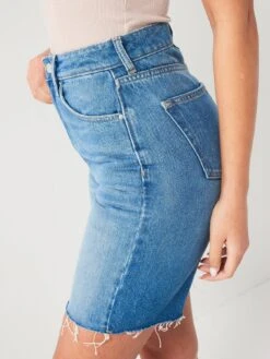 V By Very Mid Thigh Denim Shorts -RIVE IS Clothing Shop VK13J SQ5 0000000265 MID WASH MDd1