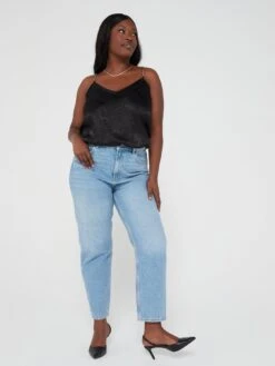 V By Very Curve Floral Jacquard Chain Strap Cami Top -RIVE IS Clothing Shop VK4FM SQ3 0000000004 BLACK MDo