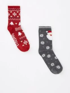 PIECES Jia 2-Pack Christmas Socks - Multi