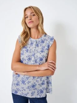 Crew Clothing Evie Top - Blue