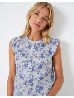 Crew Clothing Evie Top - Blue -RIVE IS Clothing Shop VKBED SQ5 0000000020 BLUE MDd1