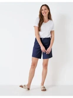 Crew Clothing Chino Short - Navy -RIVE IS Clothing Shop VKBEV SQ4 0000000013 WHITE MDd