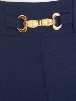 Quiz Buckle Palazzo Trousers - Dark Blue -RIVE IS Clothing Shop VKDEO SQ4 0000000354 DARK BLUE MDd