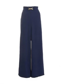 Quiz Buckle Palazzo Trousers - Dark Blue -RIVE IS Clothing Shop VKDEO SQ5 0000000354 DARK BLUE MDd1