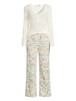 Lucy Mecklenburgh Printed Mini Me PJ Set - Multi -RIVE IS Clothing Shop VKDO3 SQ5 0000000029 MULTI SLf