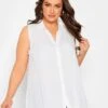Yours Dip Back Blouse White -RIVE IS Clothing Shop VKE5W SQ1 0000000013 WHITE MDf