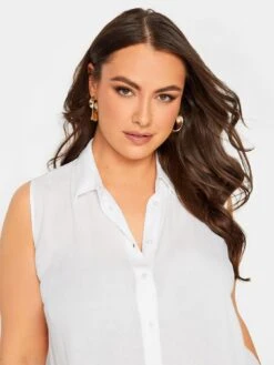 Yours Dip Back Blouse White -RIVE IS Clothing Shop VKE5W SQ4 0000000013 WHITE MDd