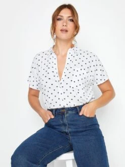 Long Tall Sally Spot Short Sleeve Pocket