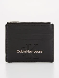 Calvin Klein Jeans Sculpted Monogram Cardholder - Black