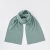 Calvin Klein Lock Logo Knit Scarf - Green -RIVE IS Clothing Shop VKHI4 SQ1 0000000020 BLUE SLf
