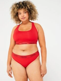 Calvin Klein Plus Modern Cotton Bralette - Red -RIVE IS Clothing Shop VKHLK SQ3 0000000017 RED MDo