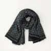 Calvin Klein Monogram Jacquard Scarf - Black