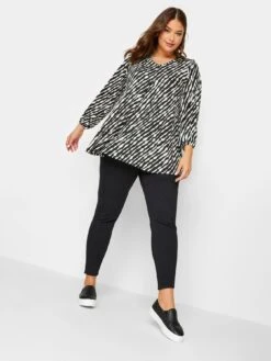 Yours Balloon Sleeve Top - Black -RIVE IS Clothing Shop VKM57 SQ3 0000000004 BLACK MDo