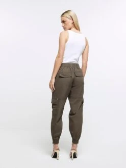 RI Petite Petite Zip Cuff Cargo Trouser - Khaki -RIVE IS Clothing Shop VKPWW SQ2 0000000058 KHAKI MDb