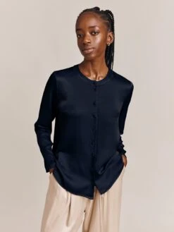 Ghost Efie Blouse - Navy