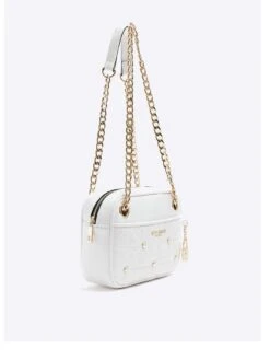 River Island Pearl Chain Front Boxy Bag - White -RIVE IS Clothing Shop VKUSE SQ3 0000000013 WHITE SLa