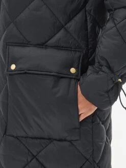 Barbour International Boulevard Quilted Longline Coat - Black -RIVE IS Clothing Shop VL0N9 SQ5 0000000004 BLACK MDd1